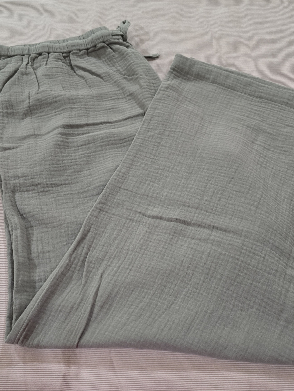 NWT- Green Gauze Drawstring Pants